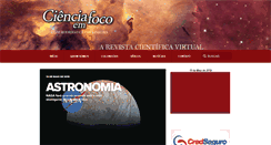 Desktop Screenshot of cienciaemfoco.com